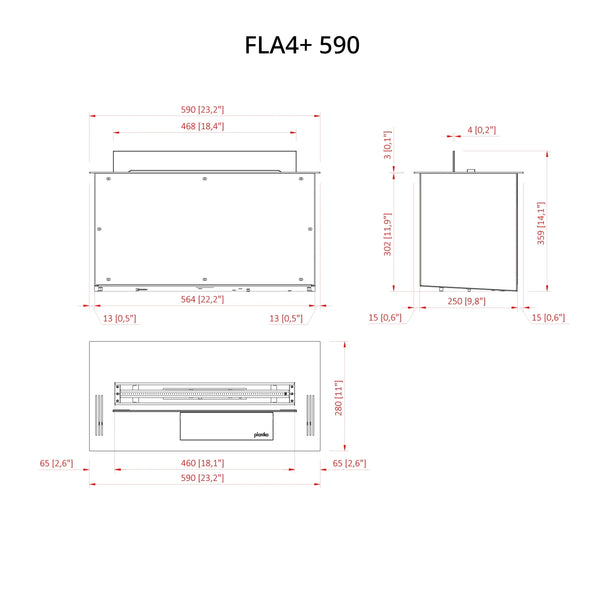 FLA4+ 590 - Automatischer Bioethanol-Brenner