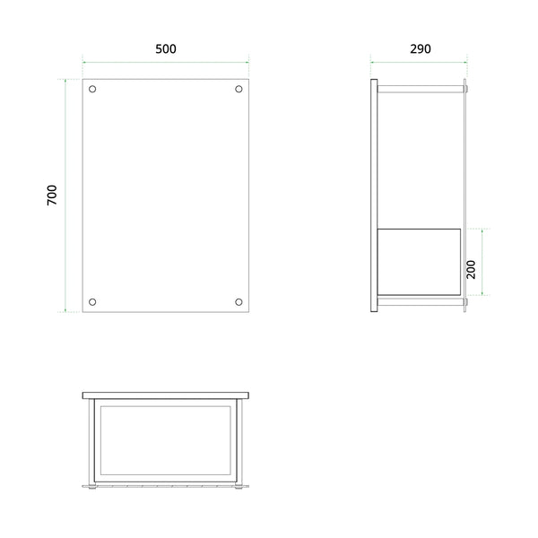 Yosemite - Weiß - Væghængt Vanddamp Kamin