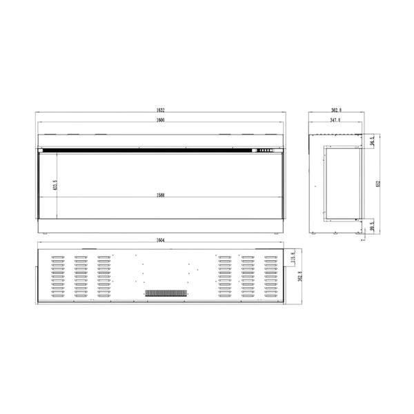 Aflamo Superb 3D 160 Elektrischer Kamin