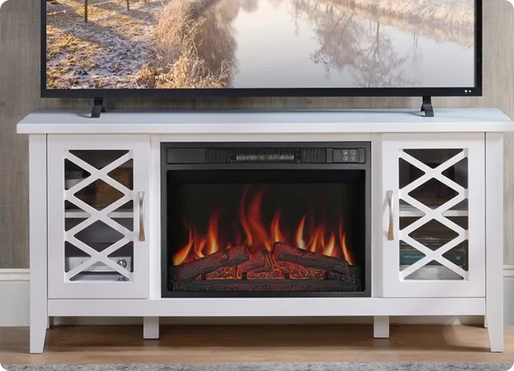 artiflame fireplace odessa mantel in white