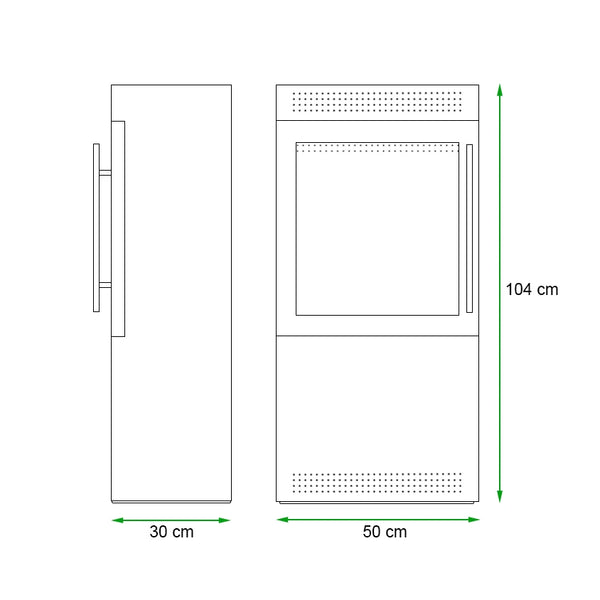 Jackson - Bioethanol Stove in Square Design