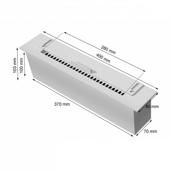 Slimline Brennkammer - 40 cm
