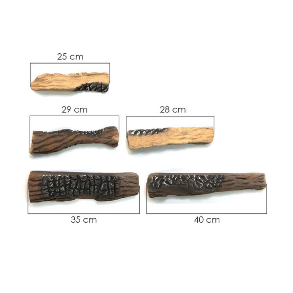 Keramik Holz 5 Stück.