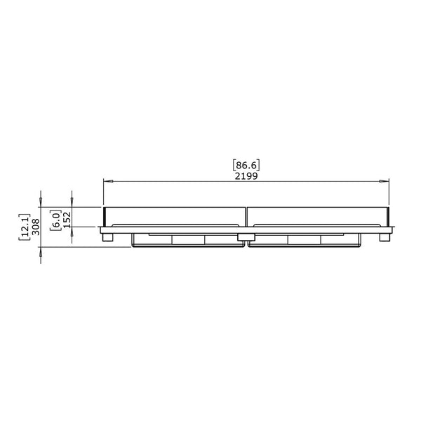 Kamineinsatz Linear 90