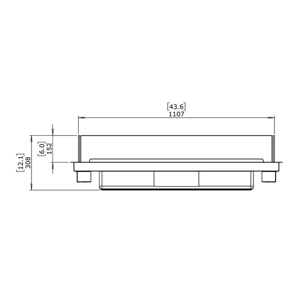 Linear 50 Bio-Kamineinbausatz