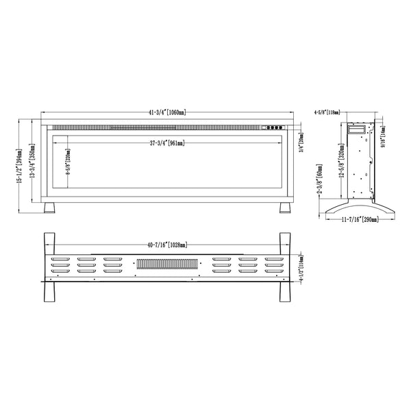 Regal 106 Elektrischer Kamin