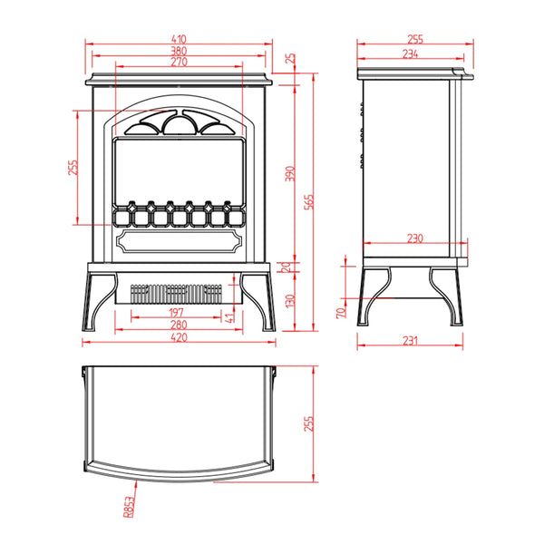 Traditioneller Kamin Hereford