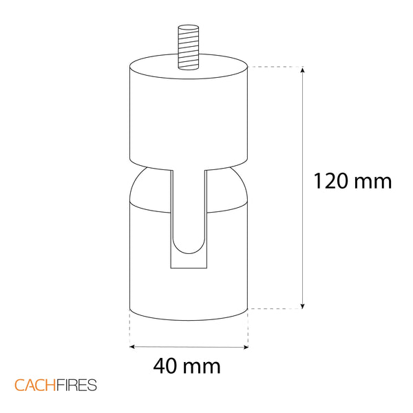Ceiling Mount for Sloped Ceiling - Steel