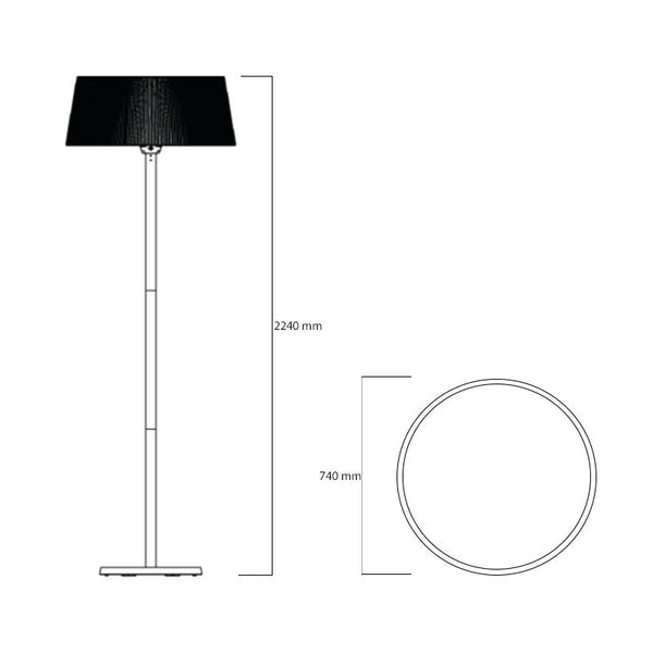 Artix Terrassenheizer stehend weiß 2100 watt