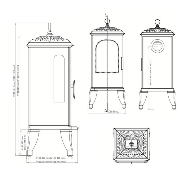 Victoria Bioethanol Fireplace - Cast Iron