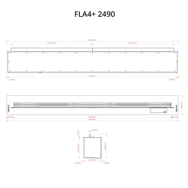 FLA4+ 2490 - Automatisk Bioethanol Brenner