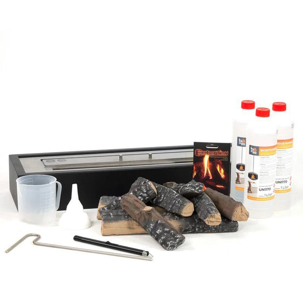 Bioethanol-Kamineinsatz-Paket – 65 cm
