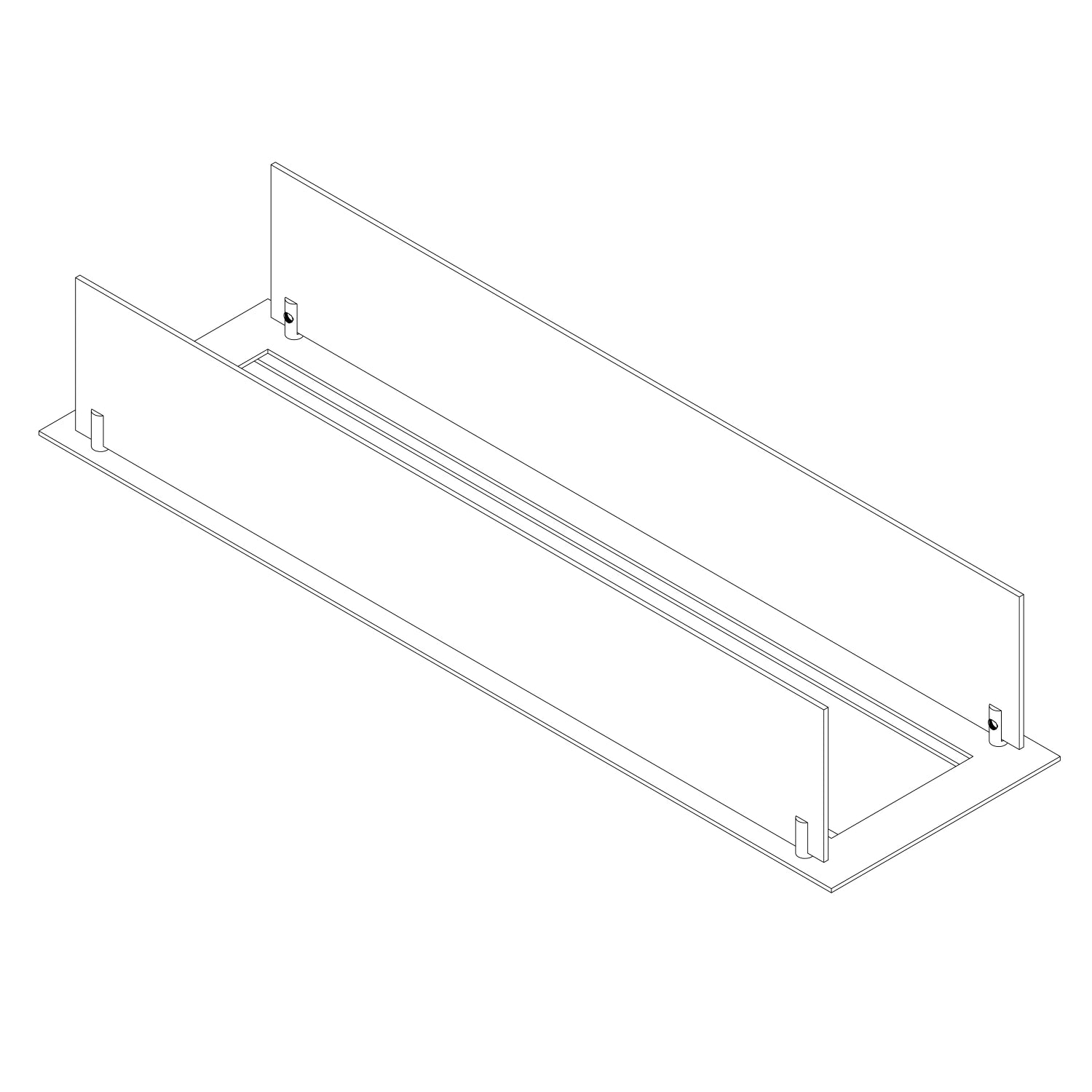 Einbauprofil für 80 cm Brenner