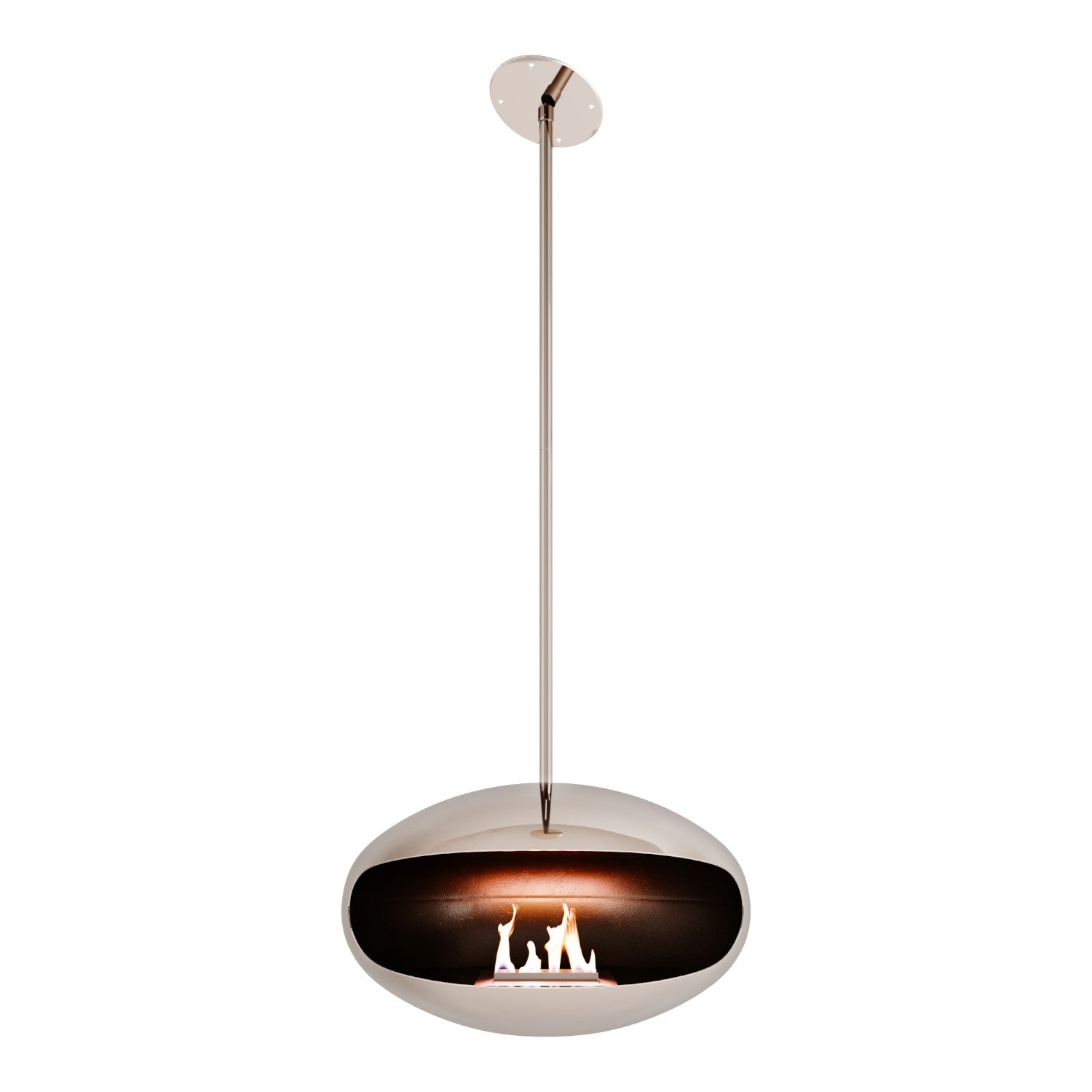 Cocoon Aeris - Polished Steel with Steel Pole