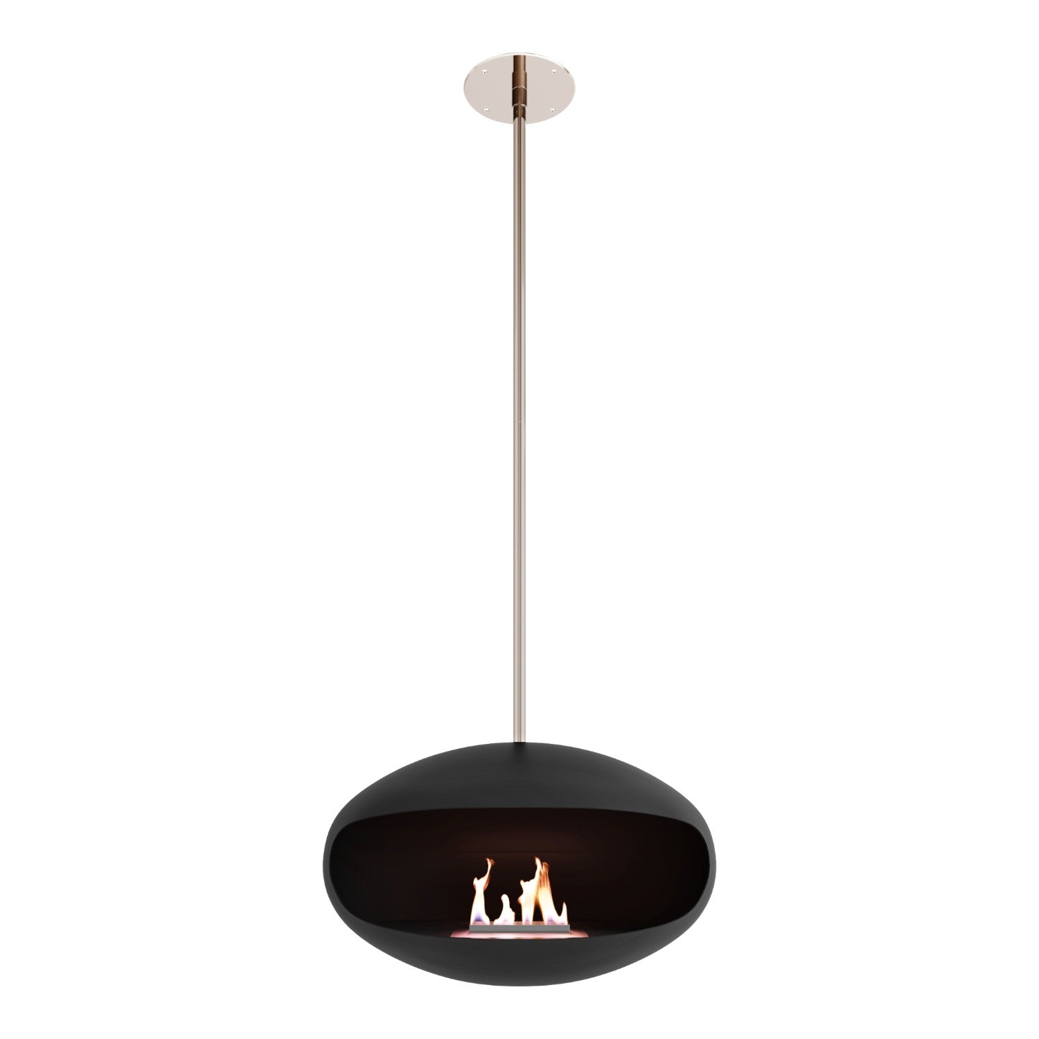 Cocoon Aeris Schwarz mit Stahl-Deckenstange