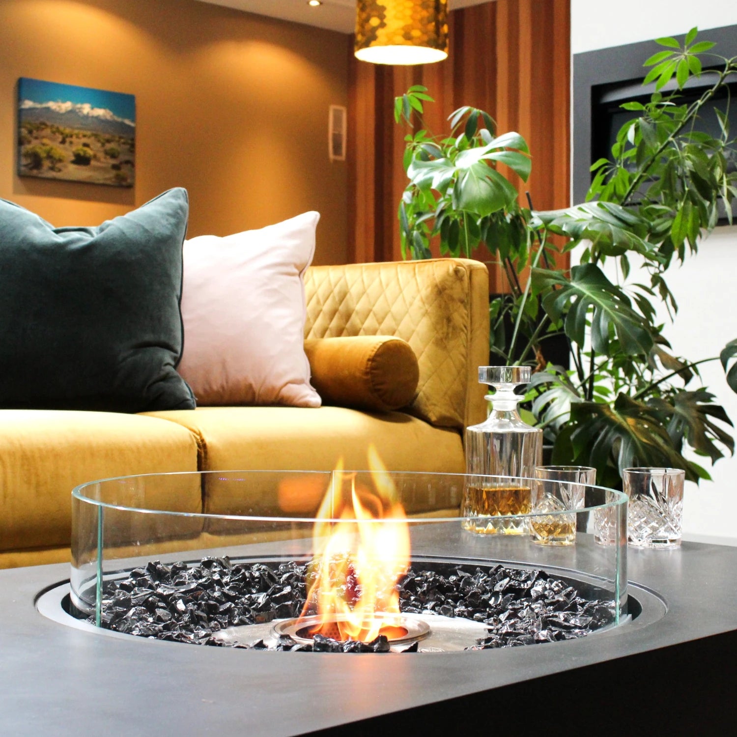 Martini 50 – Bioethanol-Feuerstelle in Graphit