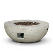Estate Bowl 92 Travertine – Runder Gas-Feuertisch