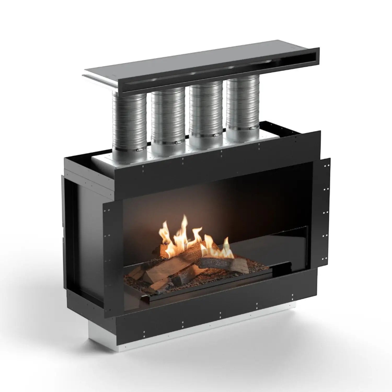 Flogs Box 1000 einseitig (Innenraum-Entlüftung) – Bioethanol-Kamin