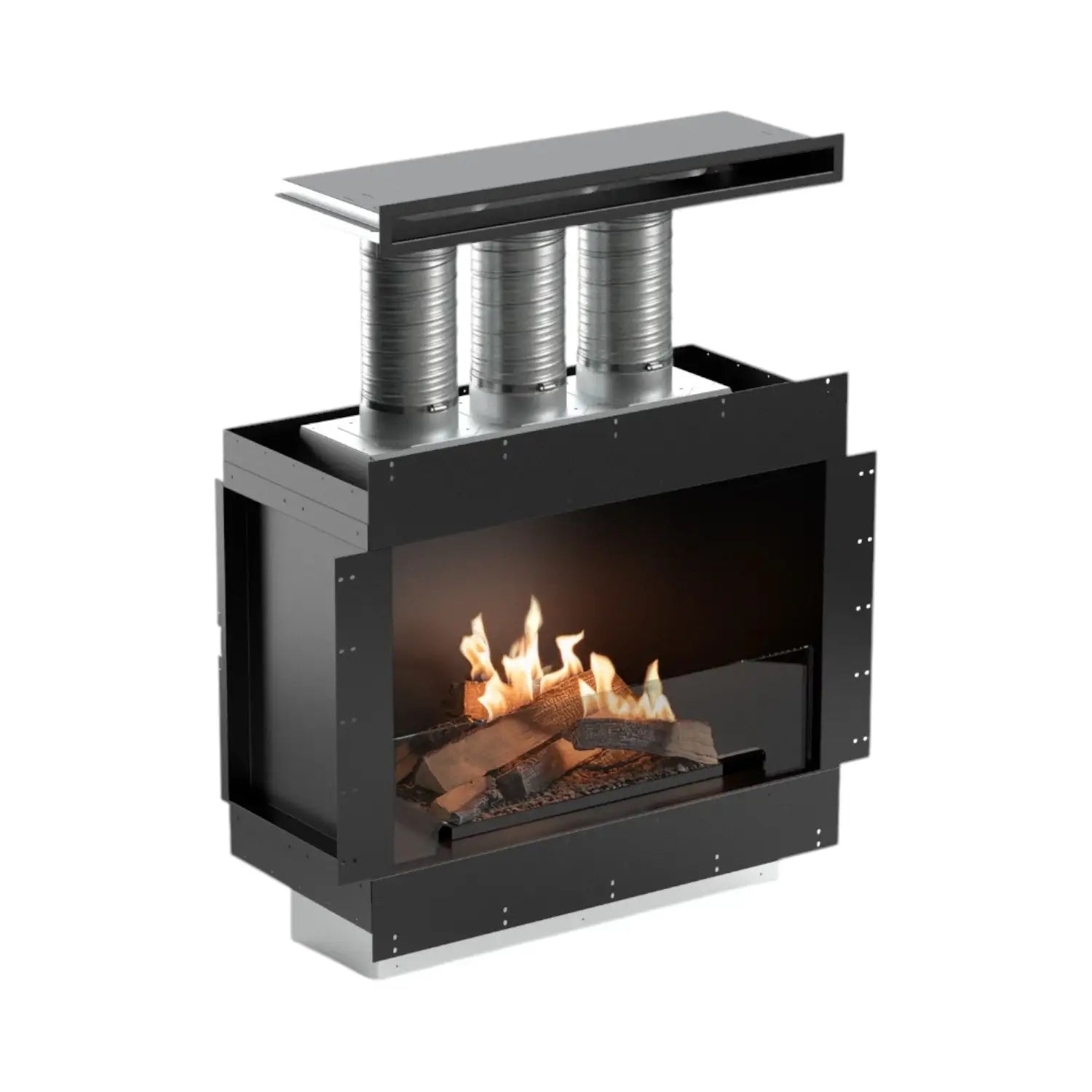 Flogs Box 800 einseitig (Innenraum-Entlüftung) – Bioethanol-Kamin