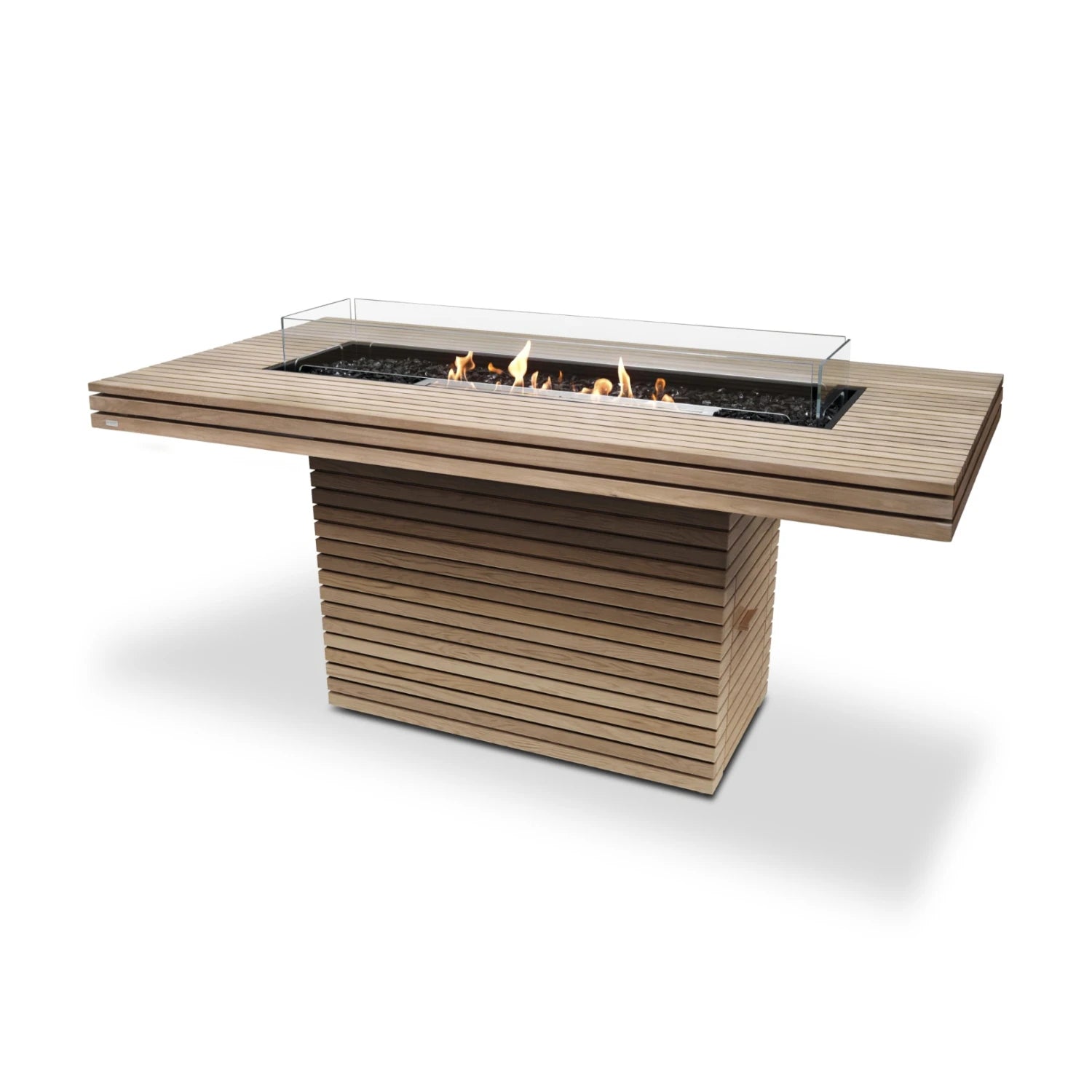 Gin 90 Bar – Teak Bioethanol-Feuerstelle