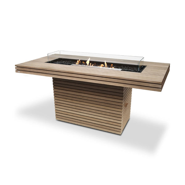 Gin 90 Bar – Teak Bioethanol-Feuerstelle