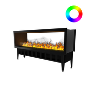 Incanto 1500 ST Multicolour Durchsichtiger Wasserdampfkamin