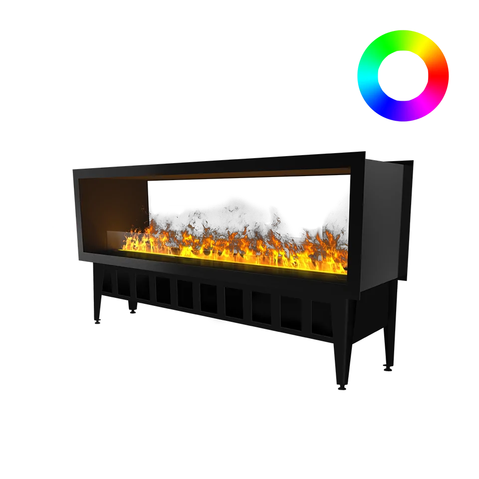 Incanto 1500 ST Multicolour Durchsichtiger Wasserdampfkamin