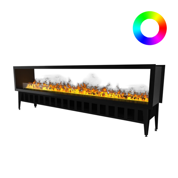 Incanto 2500 ST Mehrfarbiger durchsichtiger Wasserdampfkamin