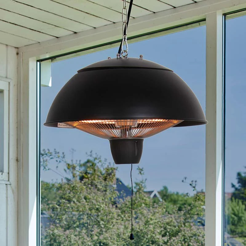 Terrassenheizer 600/ 1500W, HA, Ø42 cm, Schwarz