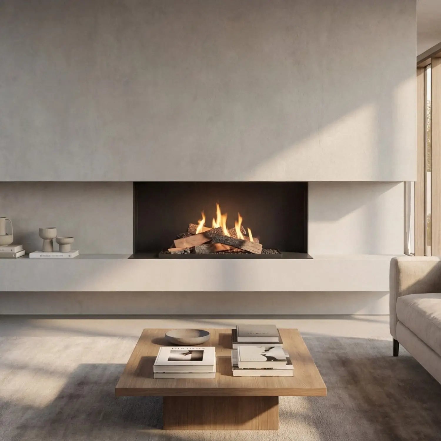 Planika FLA4 990 Logs – Fernbedienbarer Ethanol Kaminbrenner mit realistischen Holzflammen