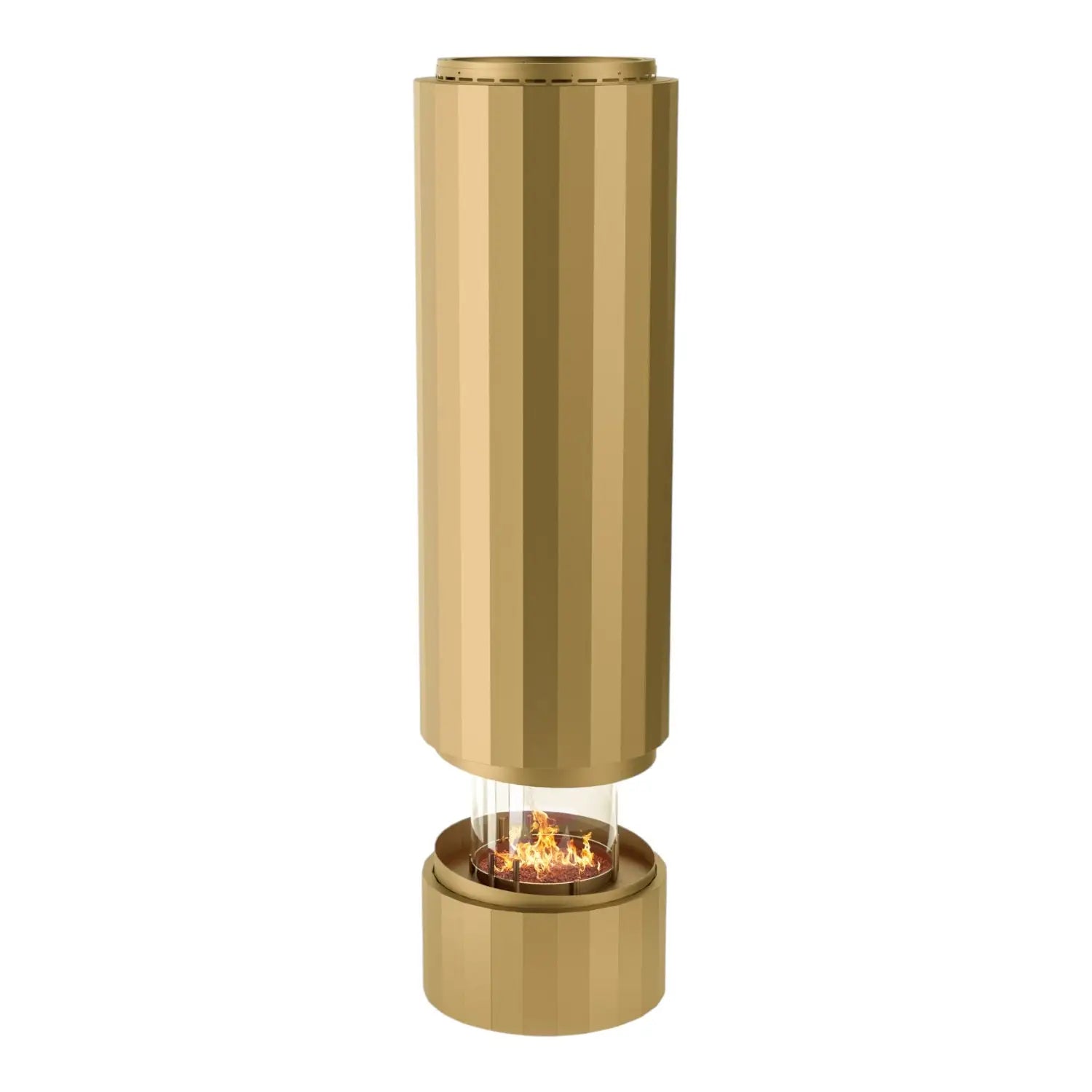 Pillar – Hängender Bioethanol-Kamin – Metallisches Gold