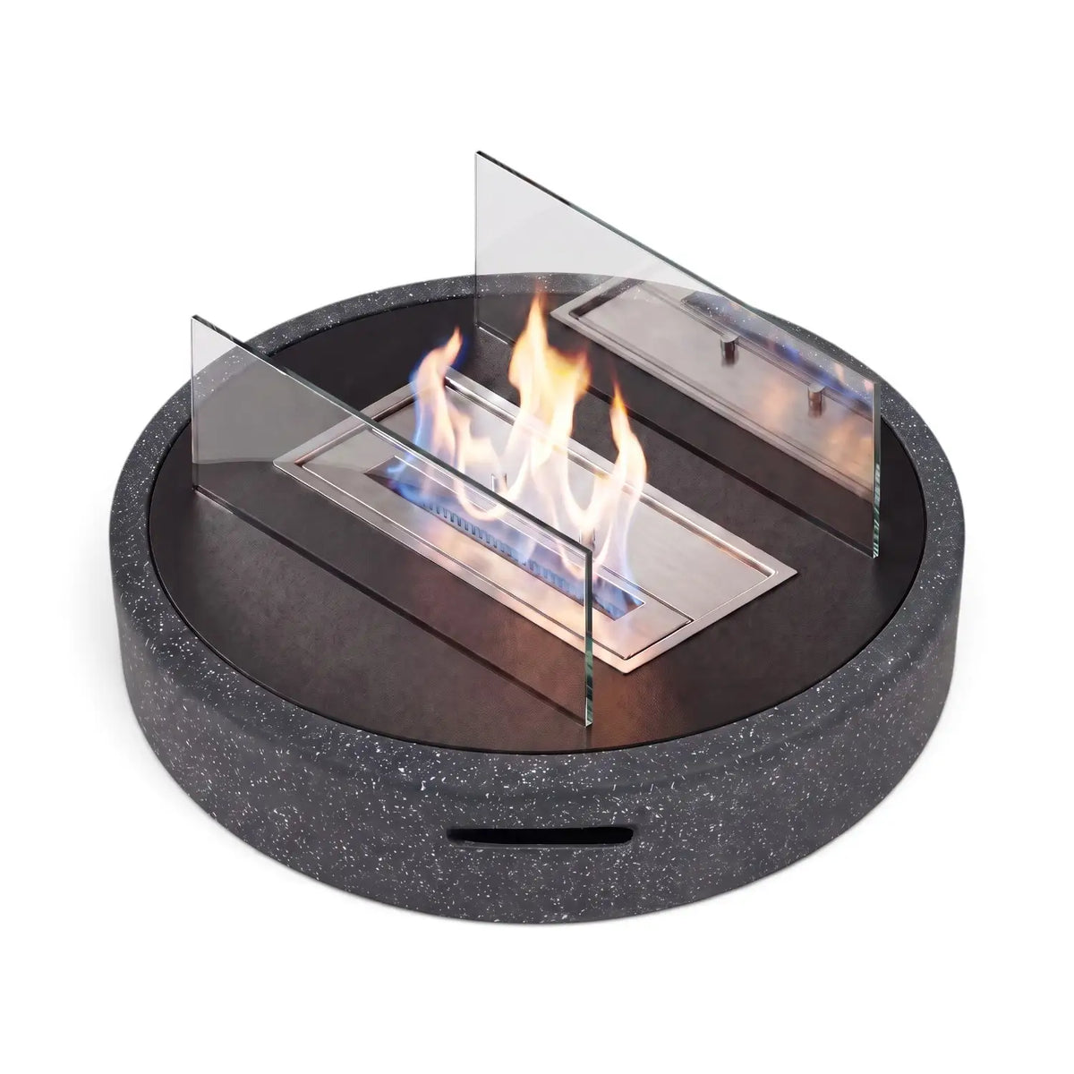VESTA – Granit Schwarz – Outdoor-Bioethanol-Kamin