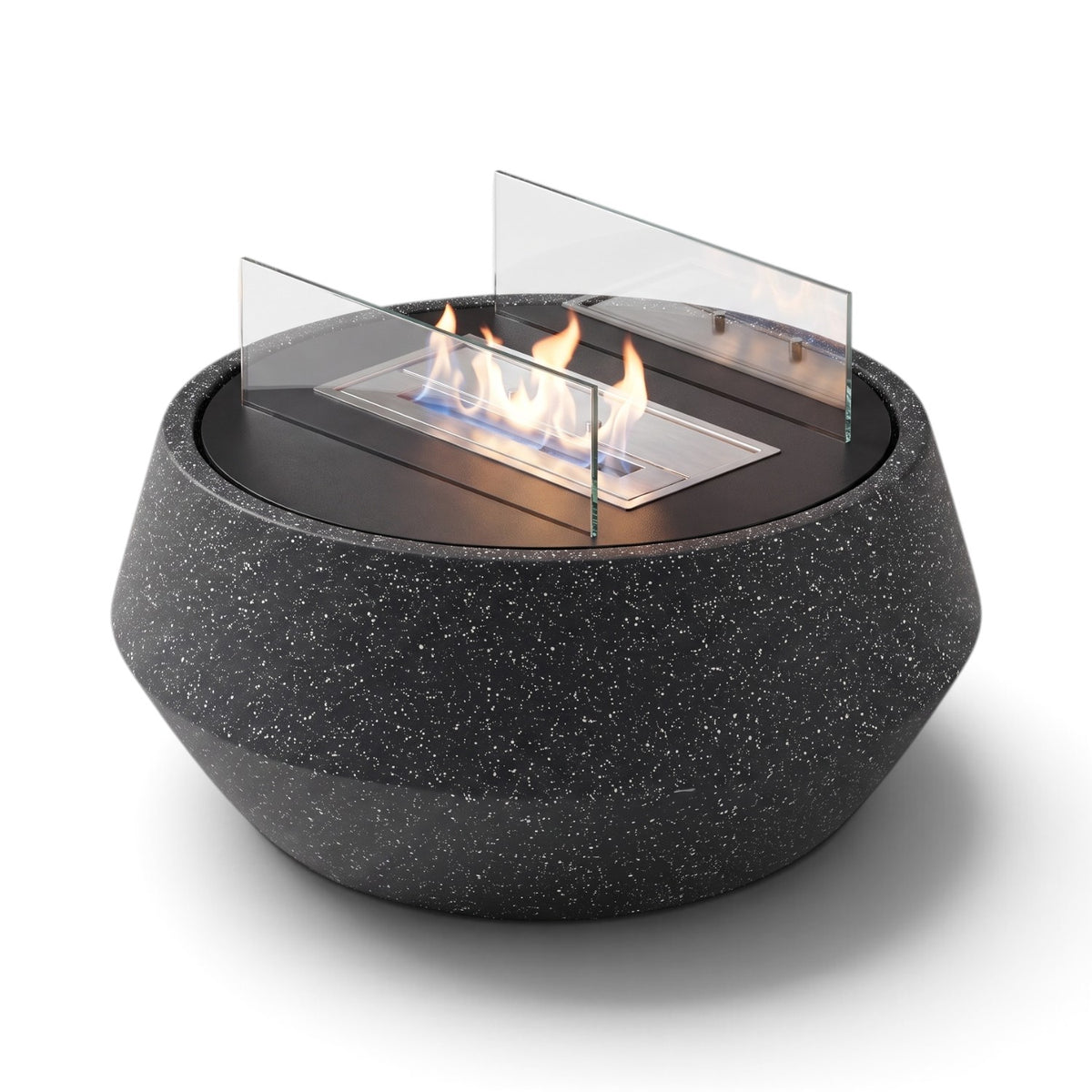 NORDO – Granit Schwarz – Outdoor-Bioethanol-Kamin