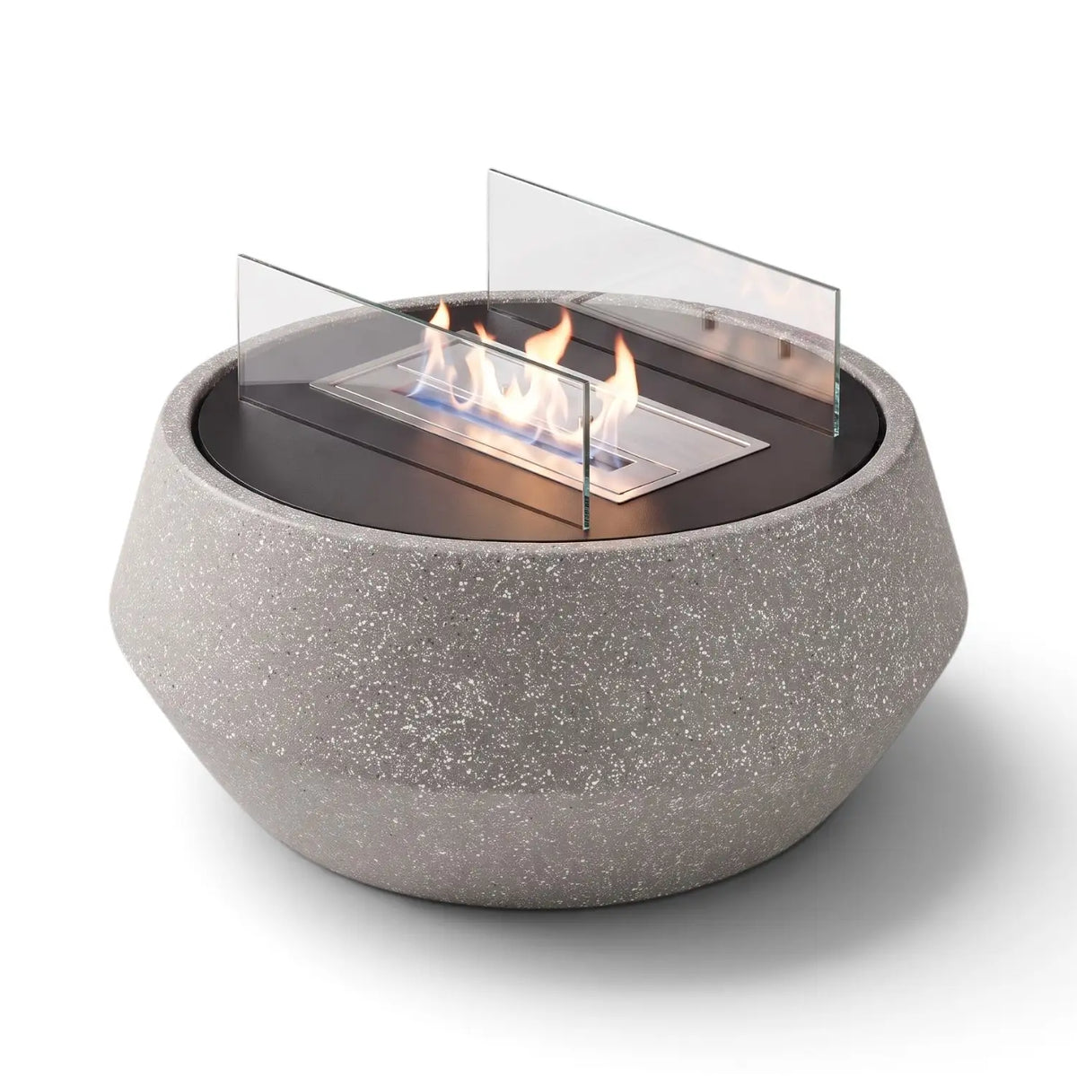 NORDO – Granitgrau – Outdoor-Bioethanol-Kamin