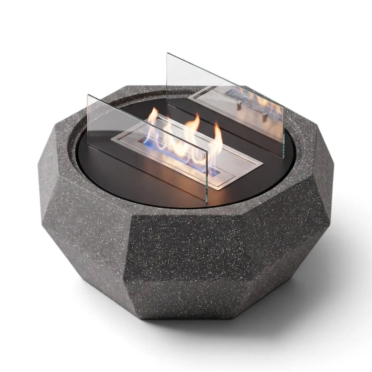NOVA – Granit Schwarz – Outdoor-Bioethanol-Kamin