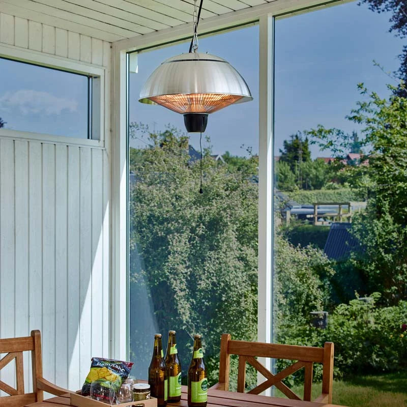 Terrassenheizer 600/ 1500W, HA, Ø42 cm, Silber