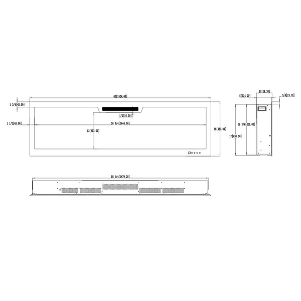 Aflamo Elite 153 cm elektrischer Kamin