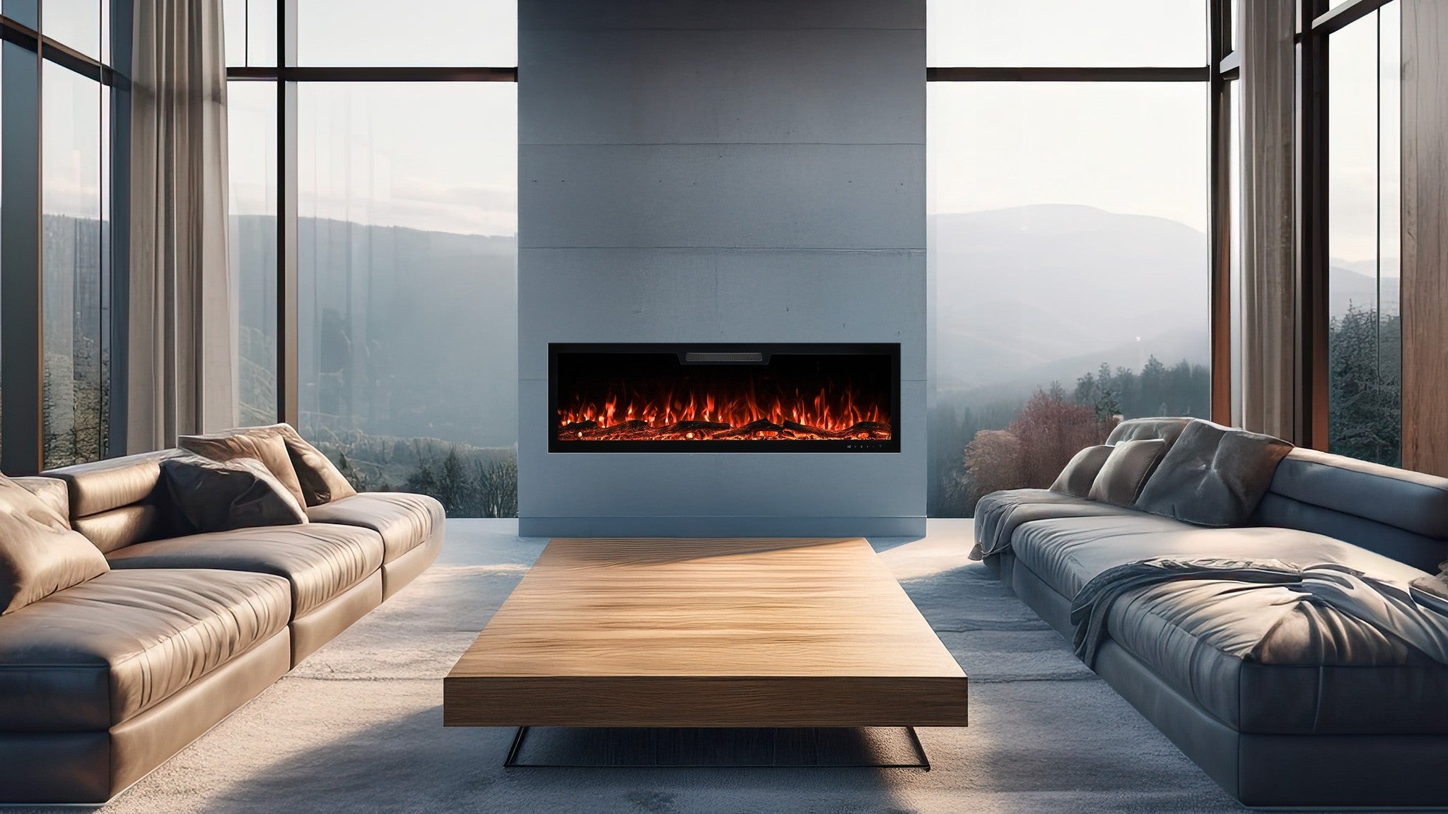 Aflamo Elite 153 cm elektrischer Kamin
