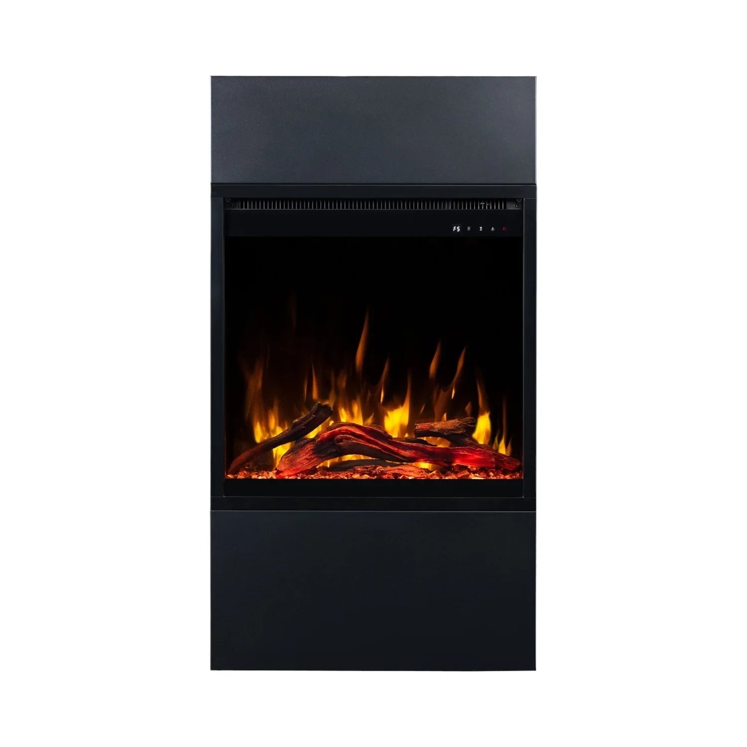 Milos 60 Black - Freestanding Electric Fireplace