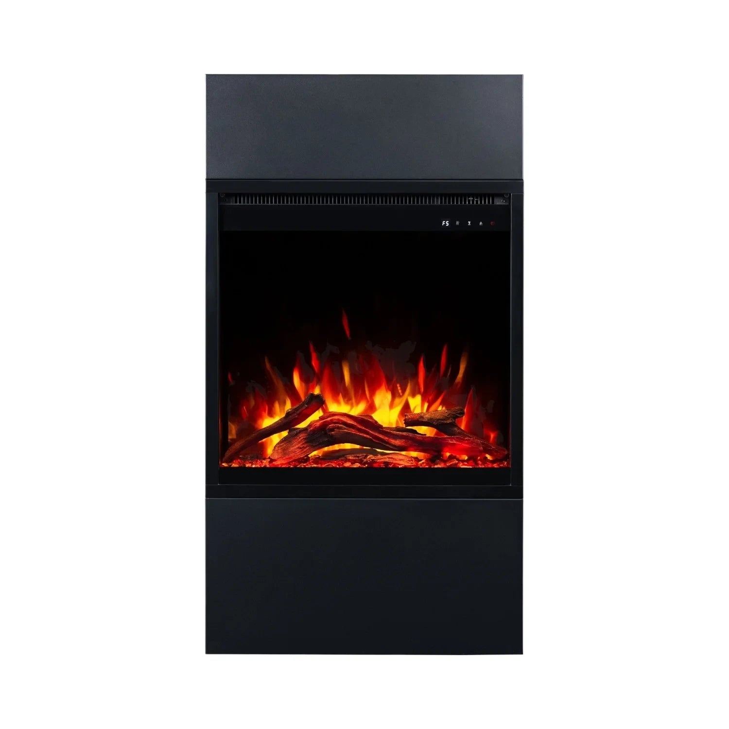 Milos 60 Black - Freestanding Electric Fireplace