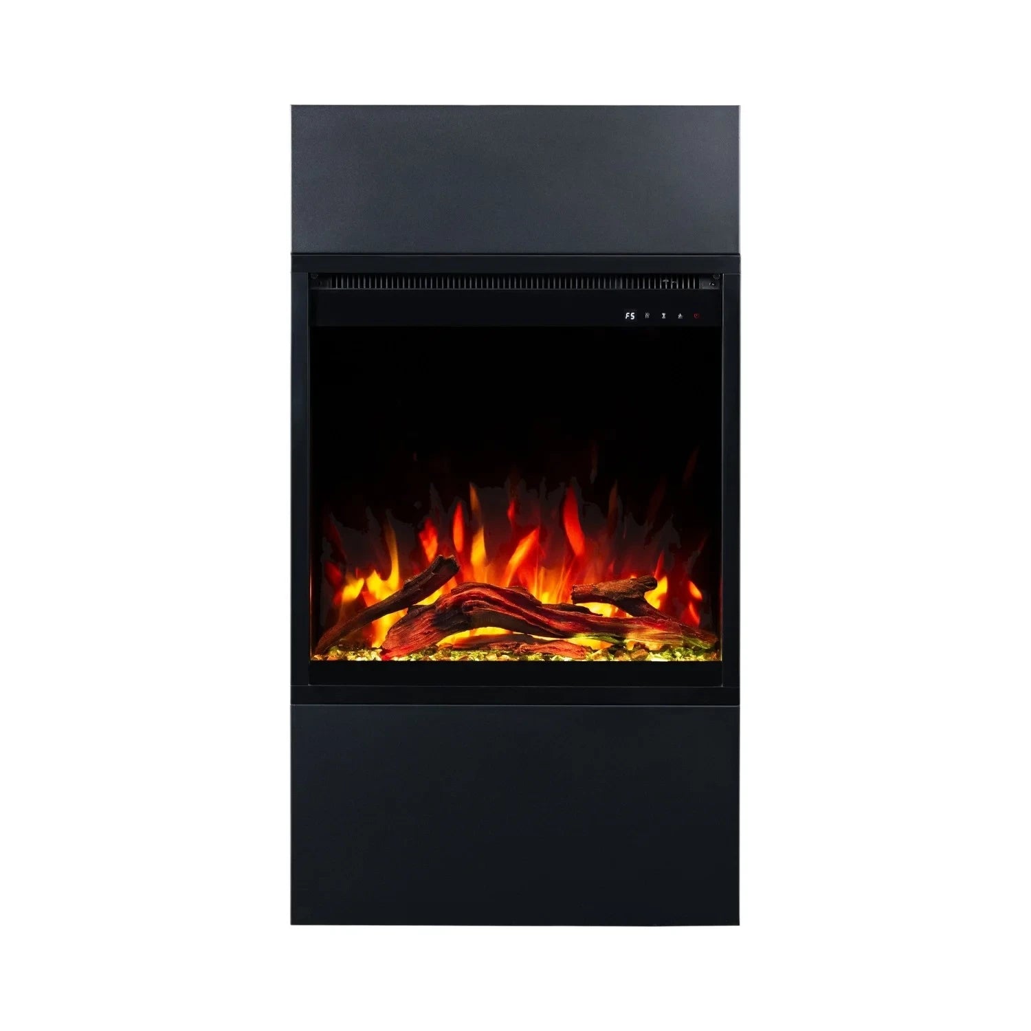 Milos 60 Black - Freestanding Electric Fireplace