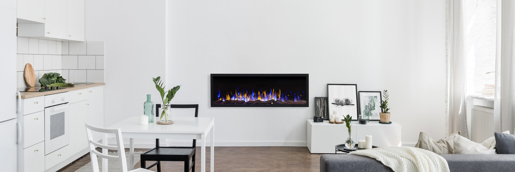 Aflamo Pride Slim 115 cm Elektrisk Kamin