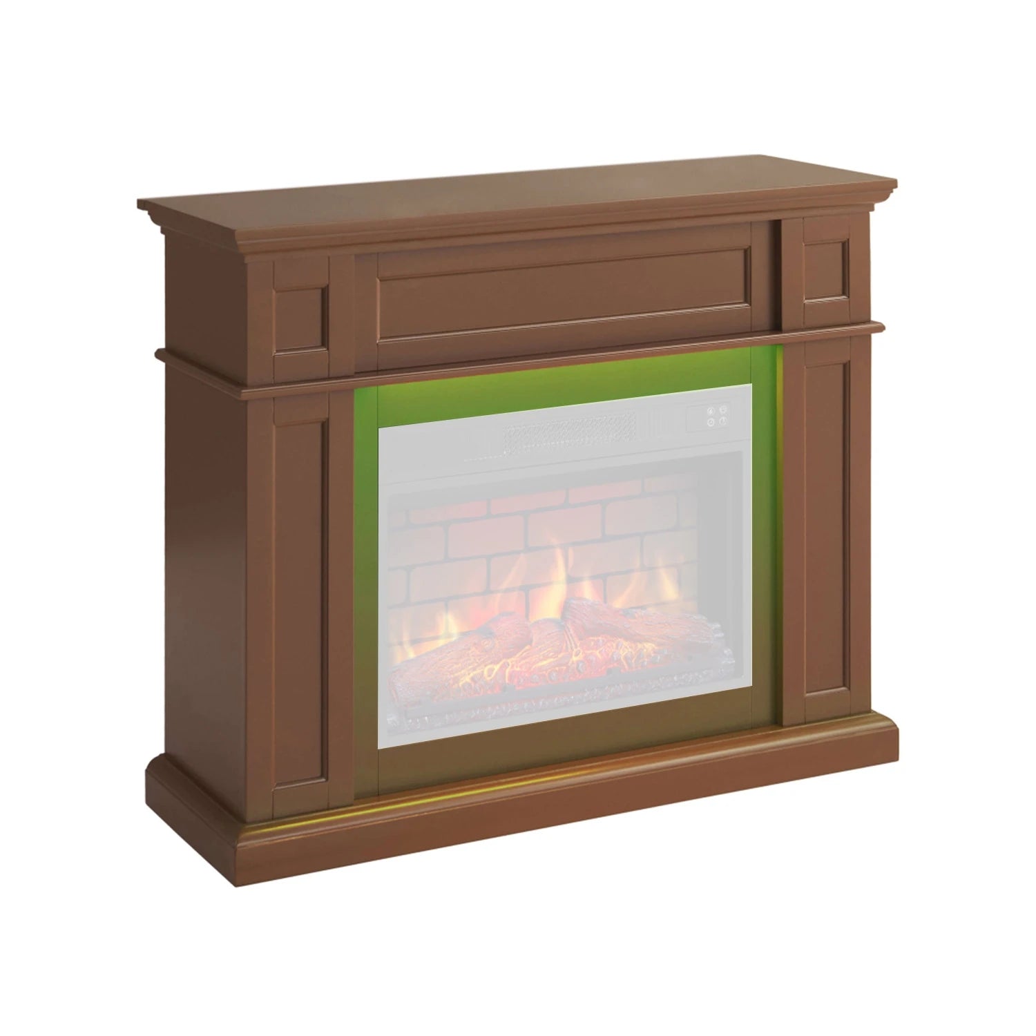 Linz Universal 2-in-1 Mantel Frame - Brown (Frame Only)