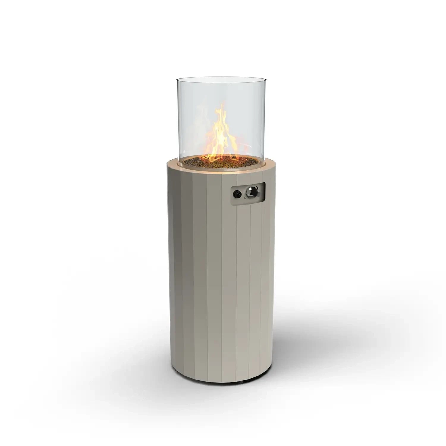 Bino Outdoor-Gaskamin Grau