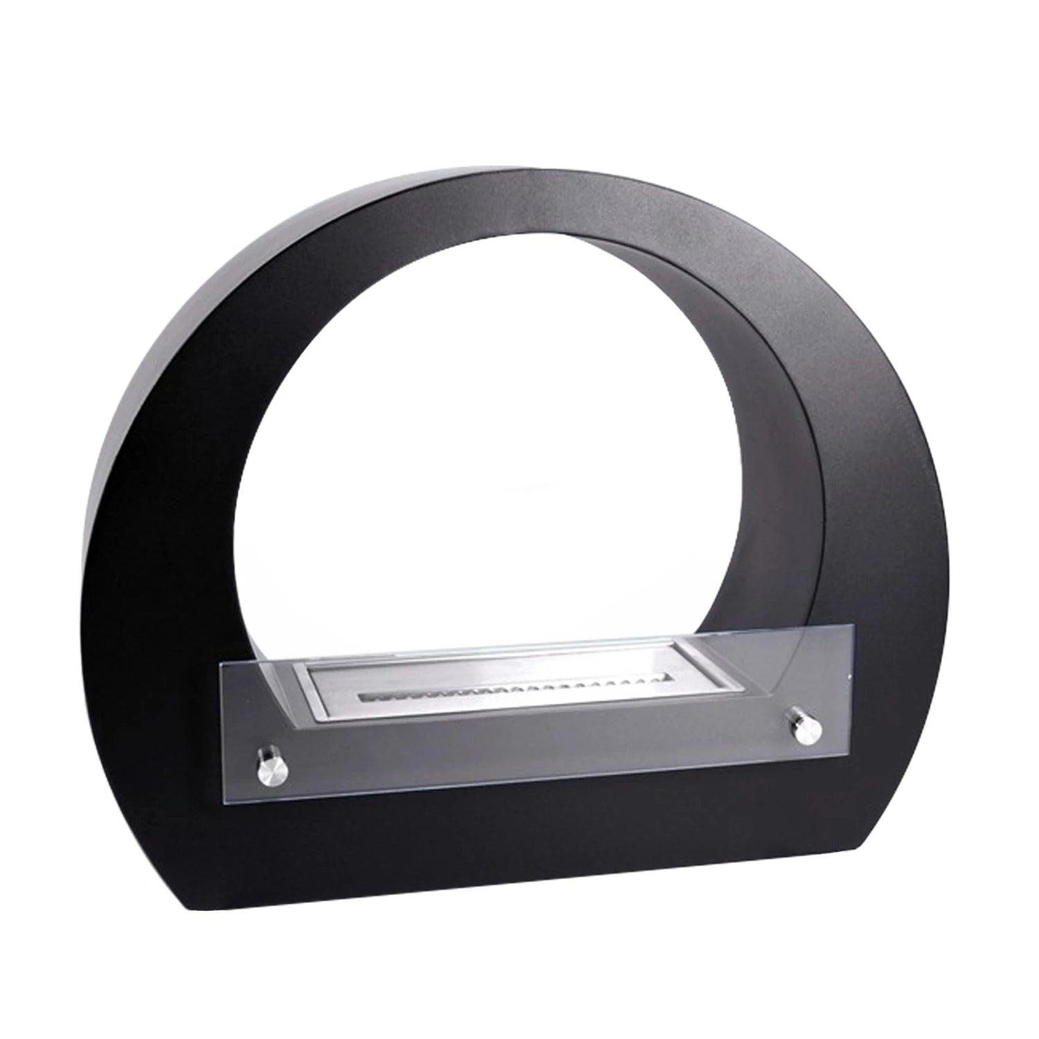 Dallas - Runder Standkamin - schwarz