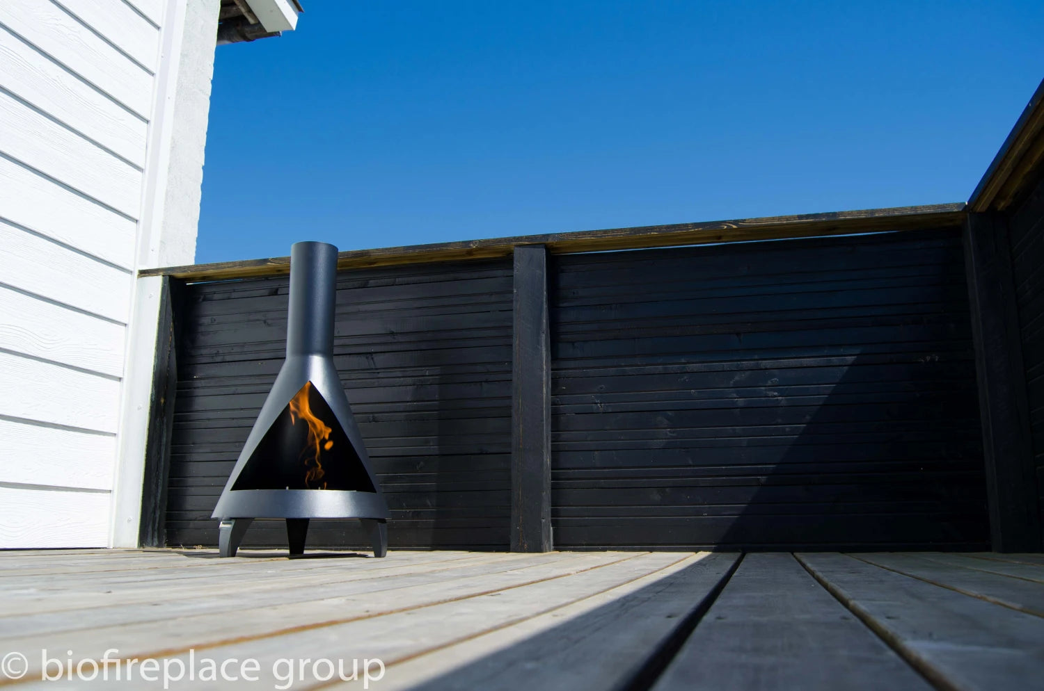 Salem - Steel Bio Fire in Wood Burner Design