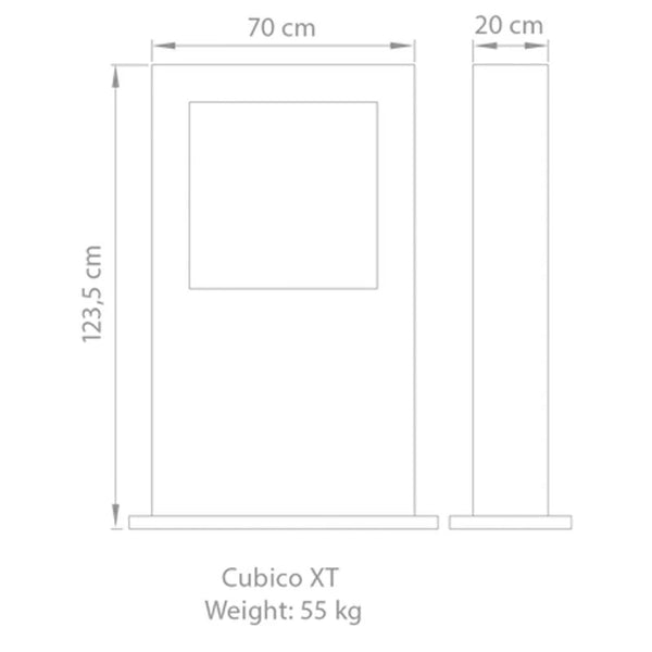 Safretti Cubico XT - gebürsteter Edelstahl