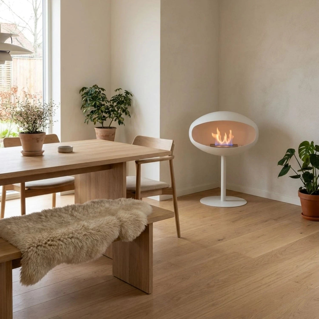 Cocoon Pedestal - Weiß