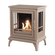 Nashville – Grau Beige Freistehender Bioethanol-Kaminofen