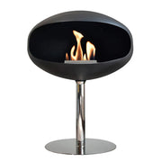 Cocoon Pedestal mit Stahlsockel - Schwarz